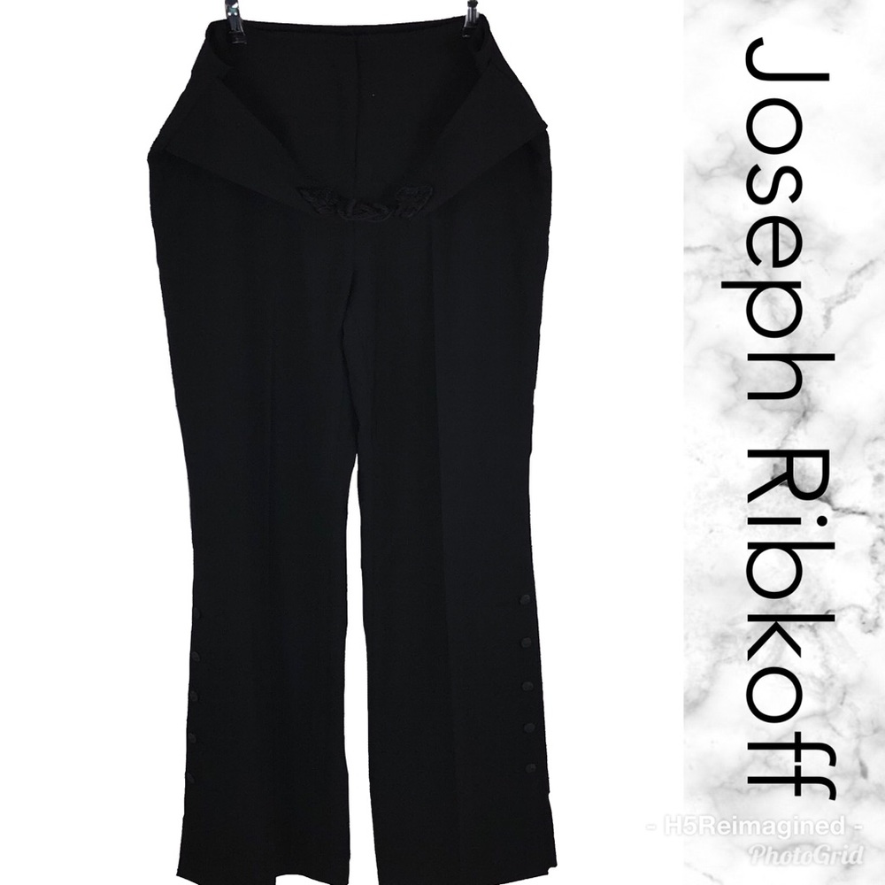 Pants with attached belt
